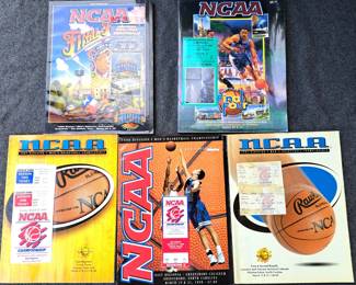 NCAA BASKETBALL SOUVENIR MAGAZINES W TICKETS