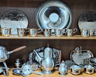 VINTAGE STAINLESS SERVING WARE