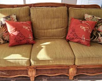 RATTAN PATIO SOFA