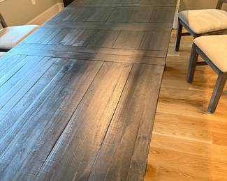 #9 Dining table with 6 chairs 80-112x40x30 $600.00