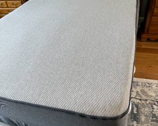 #22 Oak headboard with Queen Casper mattress $200.00 Clean!