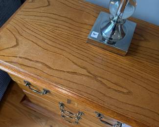 #27 Thomasville bedside table with drawers 27x16x27 $80.00