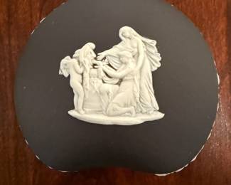 #17 Black Wedgewood trinket box $80.00