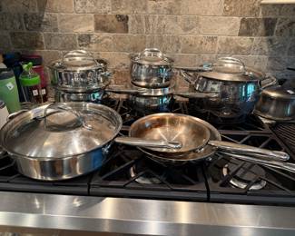 #15 Kirkland Copperclad Stainlesssteel 13 piece set $200.00