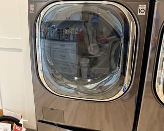 * #19 Like New! LG Steam washer & Dryer with pedestals $600.00