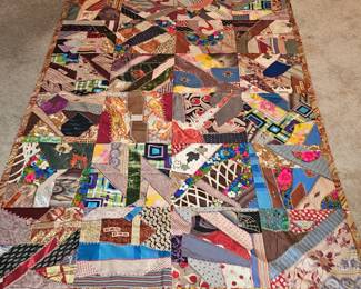 Antique crazy quilt..excellent condition $150