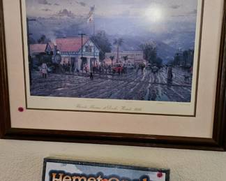 Historical Hemet Print by Thomas Kinkade and HemetOpoly!