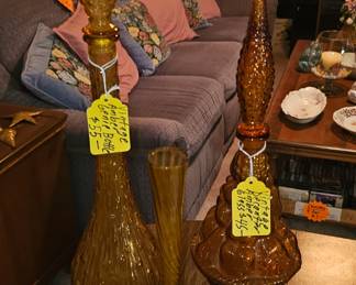 Vintage Amber glass 