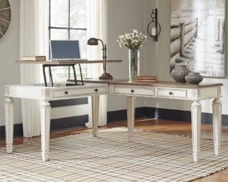 Realyn 60" L-Shaped Home Office Lift Top Desk with USB Charging