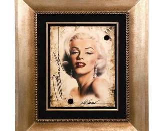 Bill Mack Original “Marilyn Monroe” Painted on a Piece of the Original 1923 Hollywood Sign; Estimate $10,000 - $20,000