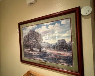 Really amazing framed Texas landscape print by Cindy Bryant (daughter of the local (Azel) famed artist Jack Bryant) 