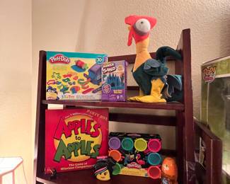 Play-Doh, a fun group game called apples to apples and that stupid chicken from the Moana movie… Yes it makes terrible noises!