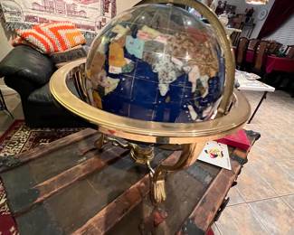 Incredible gemstones of the world polished globe!!! Talk about Klasing of a place instantly… This piece is so cool.