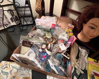 Big box full of cheap crafting supplies!