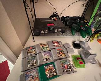 Nintendo N64 with some really great games… Pokémon stadium, Battle tank Diddy Kong and many more!