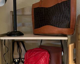 Nice designer bags, Tory Burch shoes beautiful real leather tote