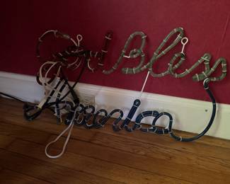 Light up sign