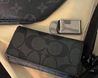 Coach key fob and money clip