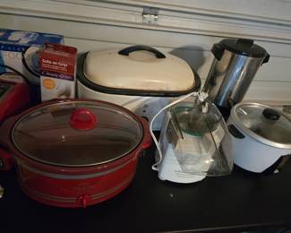 Crock pots, Coffee pots, Toasters...