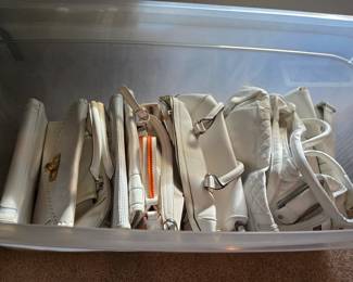 White purses.
