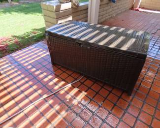 Outdoor storage chest.
