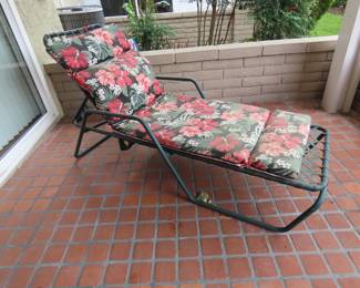 Sun lounger.