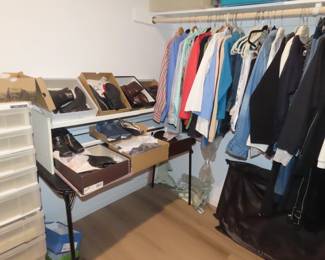 Ladies clothing many new with tags. Talbots, Chico, Missook. Ladies shoes and boots size 7-7.5