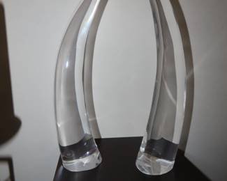 Lucite sculpture.