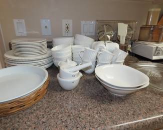 White every day dishes.