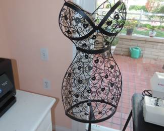 Decorative dress form.