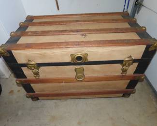 Antique storage travel trunk.