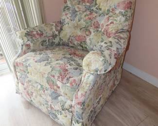 Floral LA Z Boy recliner.