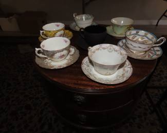 Bone china tea cups.