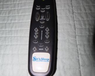 Sit and Sleep Queen size adjustable bed remote.