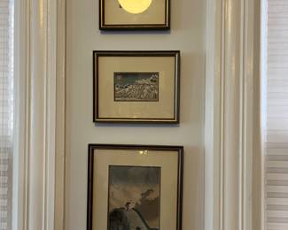 1920s Japanese woodblocks, well framed