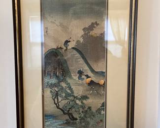 1920s Japanese woodblocks, well framed