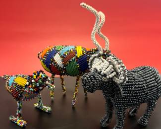 African beadwork animals