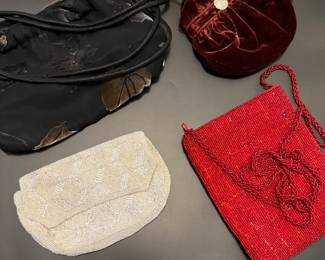 Vintage and antique beaded evening bags