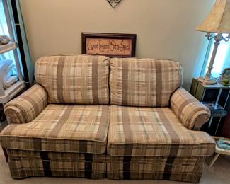 Very Nice and Comfortable LOVE SEAT - $200. 62" wide, 3" deep, 30" tall.
