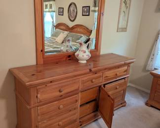 View of Dresser - open to show more drawer space.