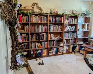 Great Library - tons of Christian Books - the bookshelves are not for sale as they are attached to the walls :(