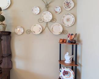 Corner Shelf Unit - $20. 16" width, 12" deep, 57" tall.