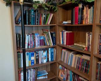 Lots of great books (the bookshelves are not for sale as they are attached to the walls :(
