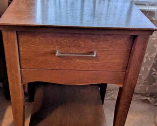 Vintage Nightstands (2 available) - $34 each - 18" wide, 17" deep, 25" tall (with drawer and bottom shelf).