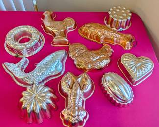 Lots of Copper Molds - priced from $6 to $12.