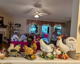 More Roosters and Chickens.
