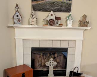 Beautiful Decor items - handmade birdhouses.