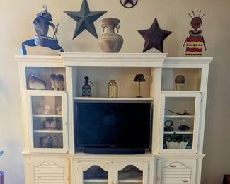 Fabulous ENTERTAINMENT Center - $1,000 - 91" wide, 17" deep, 76" tall. (TV is not included).