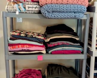 LOTS OF AFGANS and PANTS (all sizes - in BEAUTIFUL condition).
