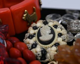 Assorted costume jewelry